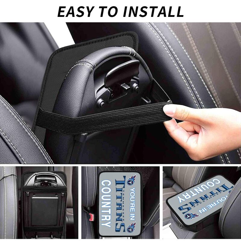 Tennessee Titans Printed car armrest box pad elbow support pad