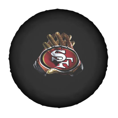San Francisco 49ers Printed tire protection cover car spare tire dust protection cover