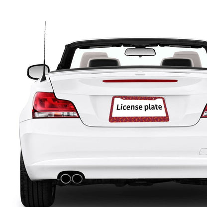 Arizona Cardinals Print front rear license plate holder circular hole license plate holder (one pair)