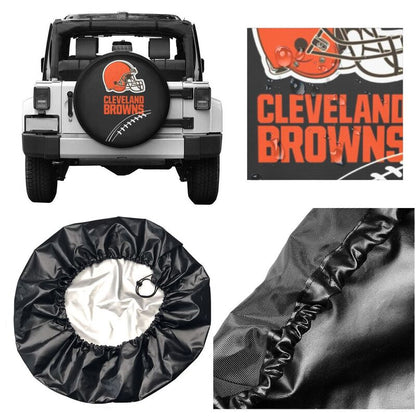Cleveland Browns Print tire protection covers car sunscreen tire protection covers