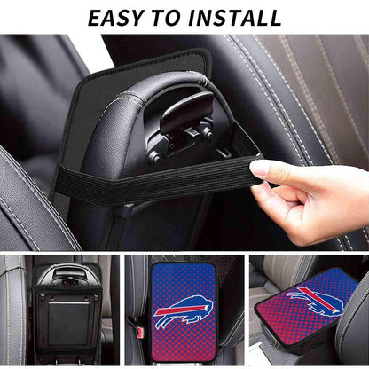 Buffalo Bills Car handrail box cushion Personalized printed car armrest cover