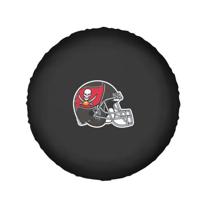 Tampa Bay Buccaneers 2 Car tire protective cover waterproof and dustproof tire cover