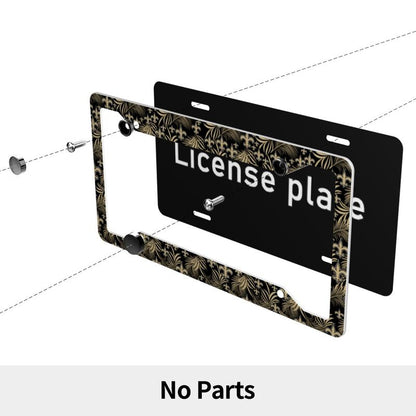 New Orleans Saints Print Car license plate frame four hole license plate holder (one pair)