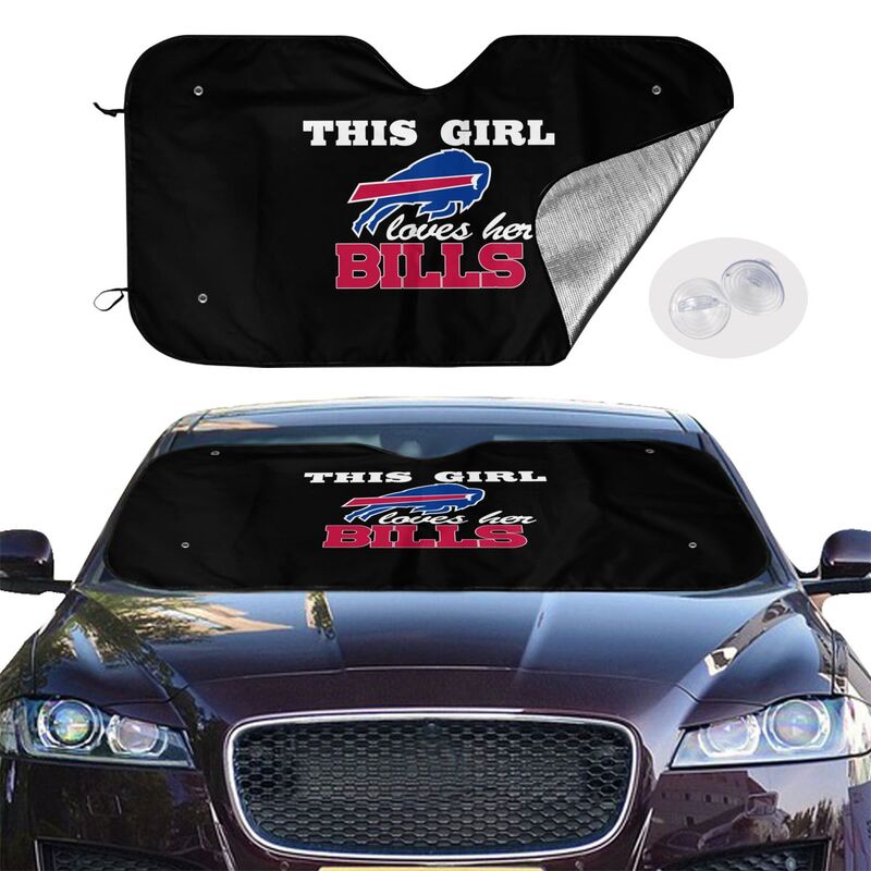 Buffalo Bills 2 Printing multi size car front windshield sunshade car windshield sunshade