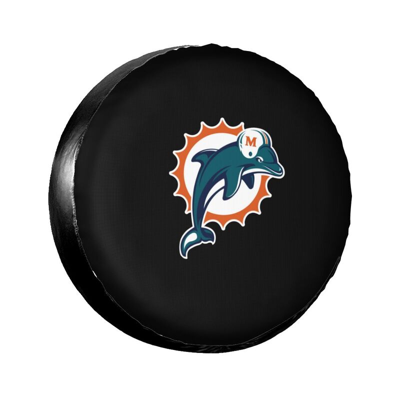 Miami Dolphins Print tire protection covers car sunscreen tire protection covers