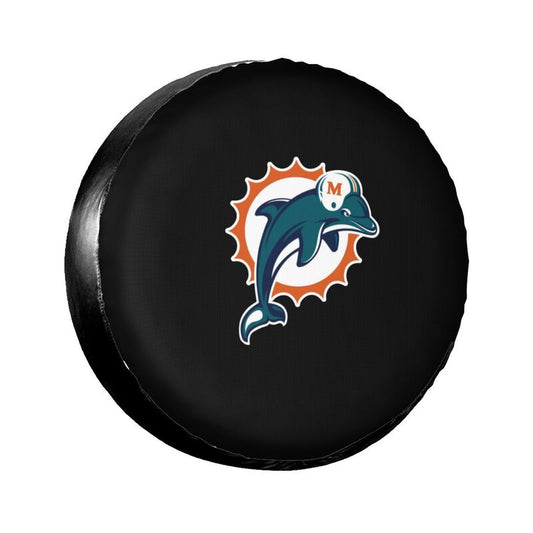 Miami Dolphins Print tire protection covers car sunscreen tire protection covers