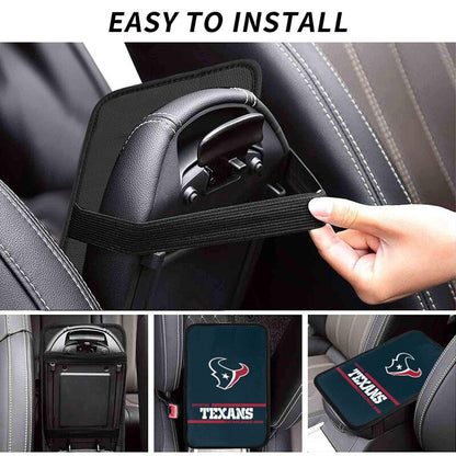 Houston Texans Printed car armrest box pad Protective pad