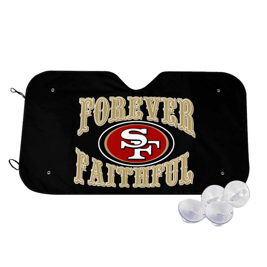 San Francisco 49ers 3 Printed multi size front windshield sunshade car windshield sunshade
