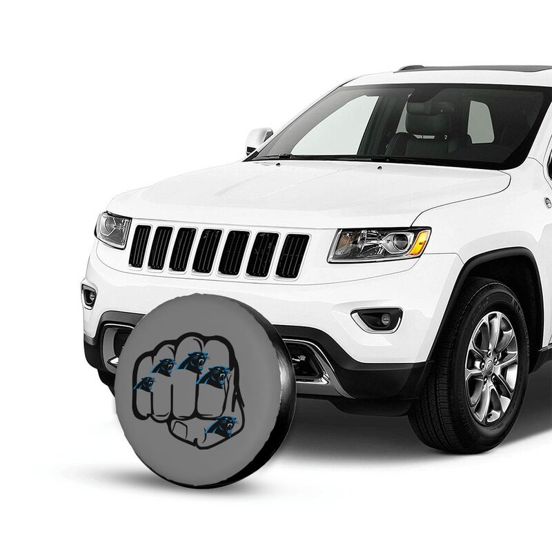 Carolina Panthers Print tire protection cover car spare tire dust protection covers