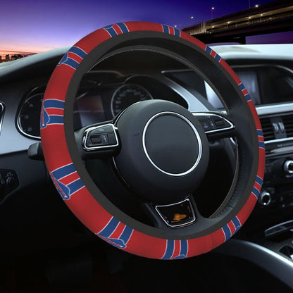 Buffalo Bills 3 Printed breathable anti slip cover elastic steering wheel cover