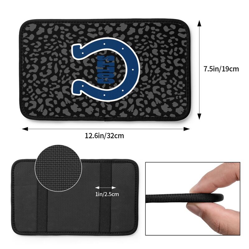 Indianapolis Colts print Car handrail box cushion Personalized car armrest cover