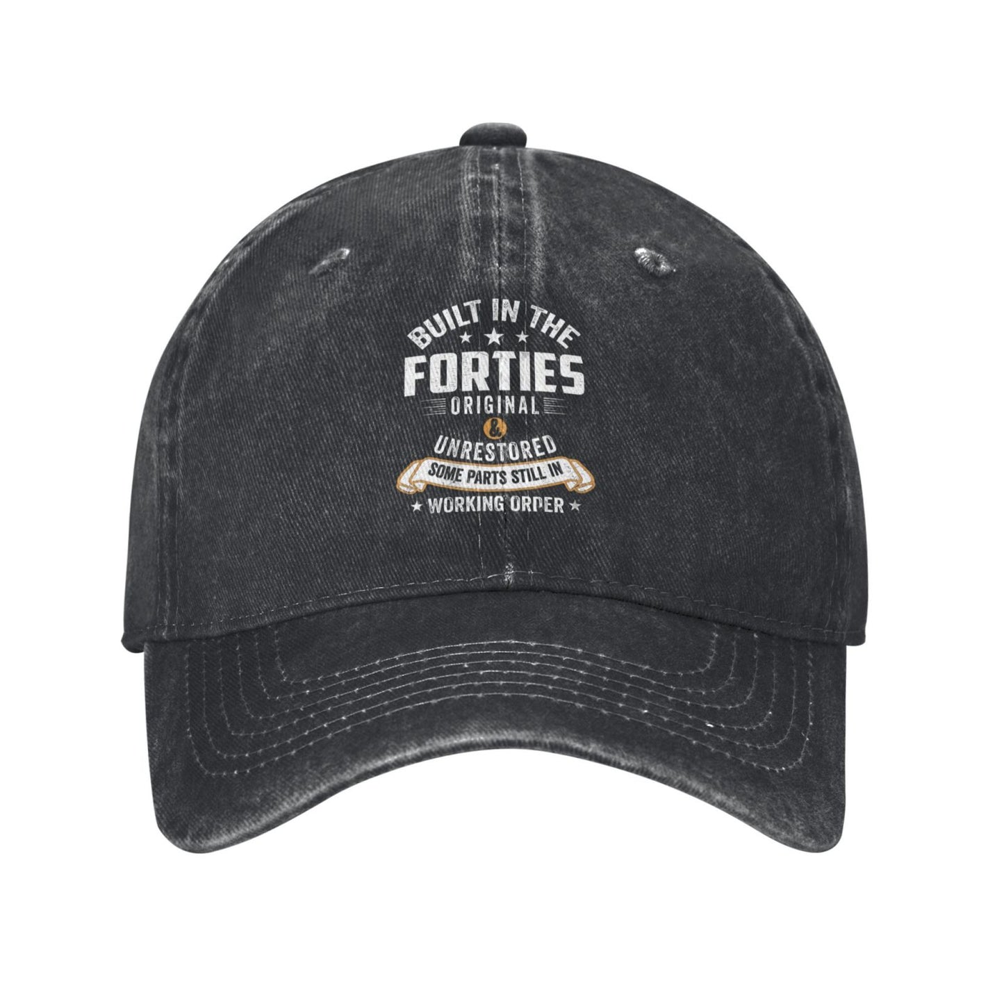 Built In The Forties Printed unisex baseball cap adjustable cap outdoor sun hats trucker hat