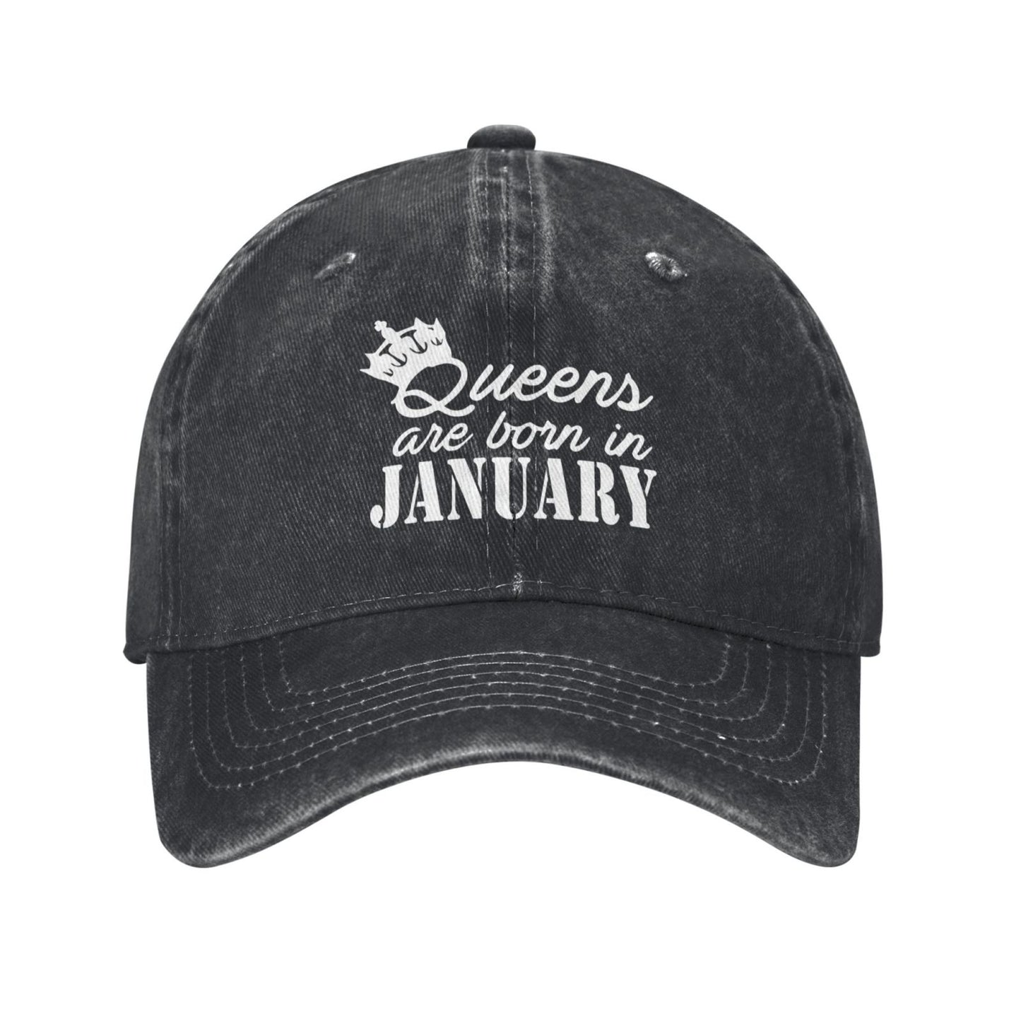 Birthday Gift For Queens Are Born In January Printed unisex baseball cap adjustable cap outdoor sun hats trucker hat