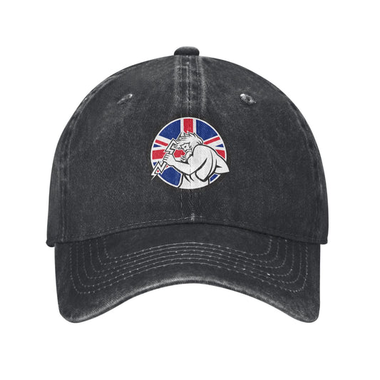 Zeus With Thunderbolt Union Jack Flag Printed unisex baseball cap adjustable cap outdoor sun hats trucker hat
