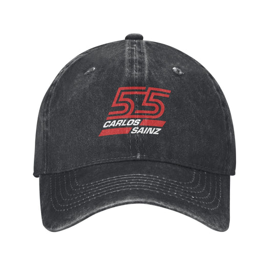 Carlos Sainz 55 Printed unisex baseball cap outdoor hats adjustable cap trucker gift hat