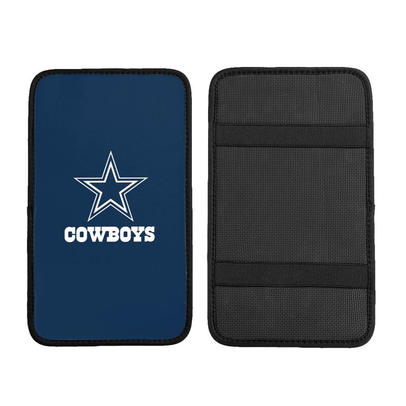 Car armrest box pad Dallas Cowboys 4 Printed central armrest box elbow pad