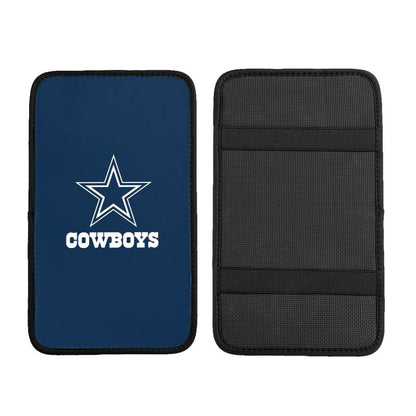 Car armrest box pad Dallas Cowboys 4 Printed central armrest box elbow pad