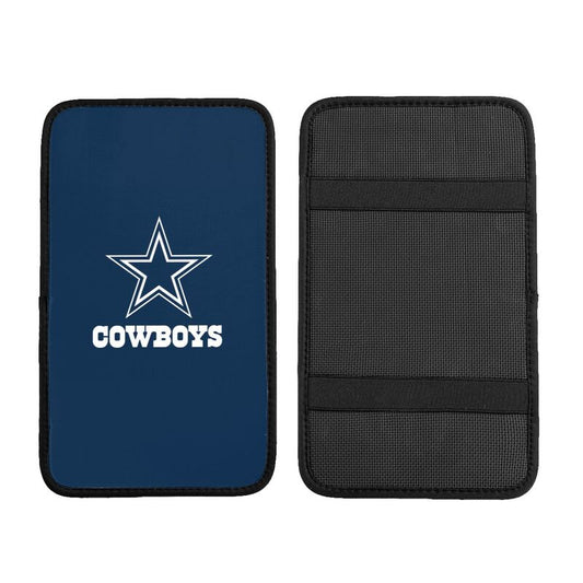 Car armrest box pad Dallas Cowboys 4 Printed central armrest box elbow pad