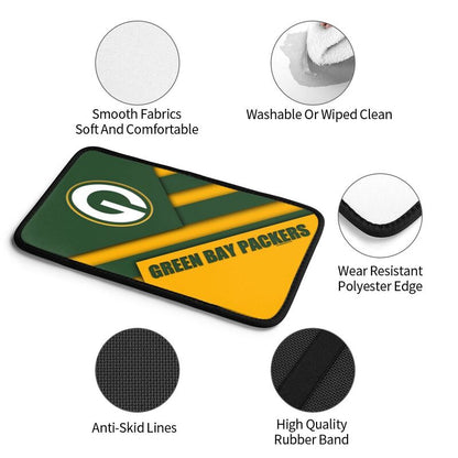 Car armrest box pad Green Bay Packers 1 Printed central armrest box pad protective pad