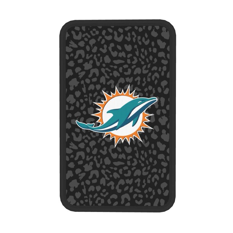 Miami Dolphins print Car handrail box cushion Personalized car armrest cover