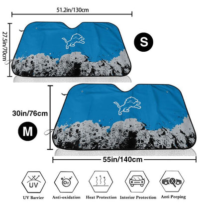 Detroit Lions Print car front windshield sunshade car windshield sunshade (multi size)