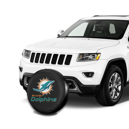 Miami Dolphins Car tire protective cover waterproof and dustproof tire cover