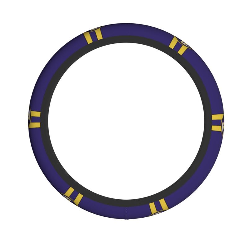 Baltimore Ravens Printed breathable elastic steering wheel cover