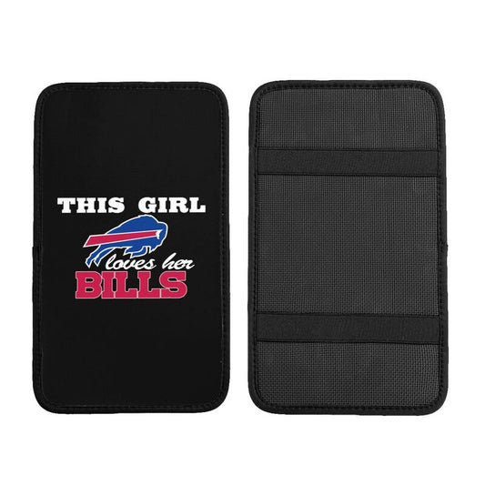 Buffalo Bills Printing car center console pad car armrest protective cover