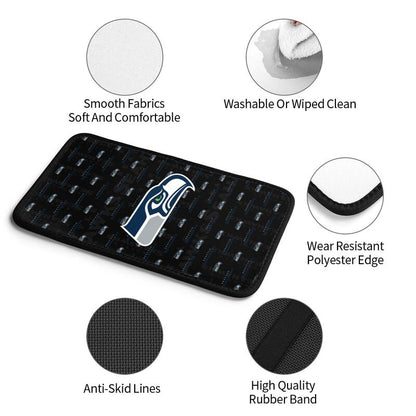 Seattle Seahawks printed Car handrail cushion Personalized car armrest cover