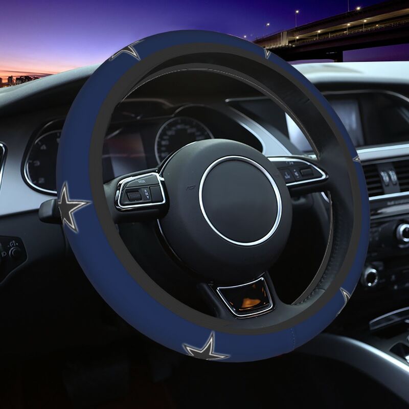 Dallas Cowboys Printed elastic steering wheel cover anti slip breathable