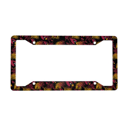 Arizona Cardinals Print Car license plate frame four hole license plate holder (one pair)