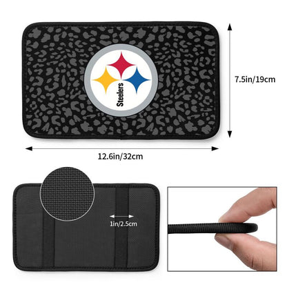 Pittsburgh Steelers print Car handrail box cushion Personalized car armrest cover