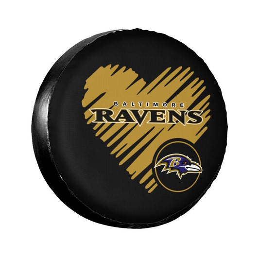 Baltimore Ravens Printed car spare tire dust protection cover tire protection cover