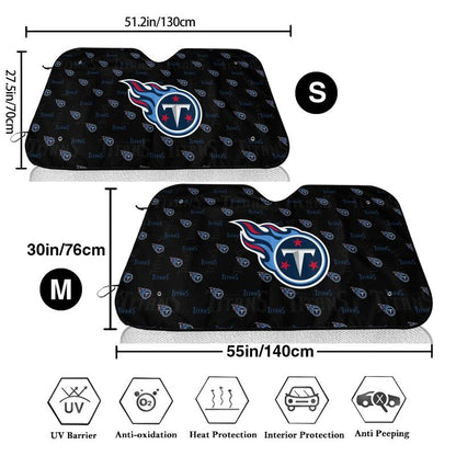 Tennessee Titans Printed is suitable for front Car windshield sunshades Car windshield sunshades