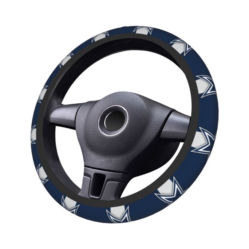 Dallas Cowboys 2 Printed elastic steering wheel cover car steering wheel protective cover