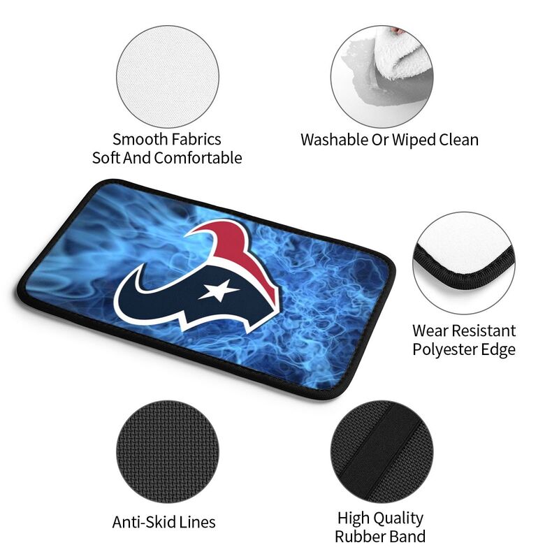 Houston Texans Printed car armrest box pad anti-abrasion pad