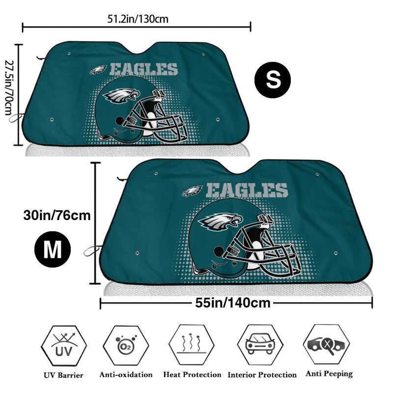 Philadelphia Eagles Printing car front windshield sunshade car windshield sunshade multi size