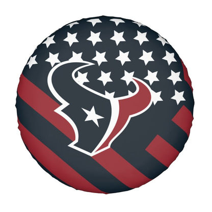 Houston Texans 2 car dustproof sunscreen tyre protective cover Tyre protective cover