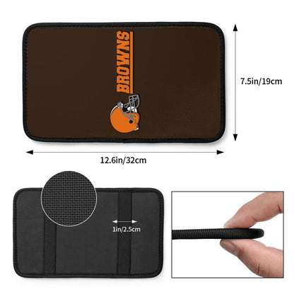 Car armrest box pad Cleveland Browns Printed central armrest box pad protective pad