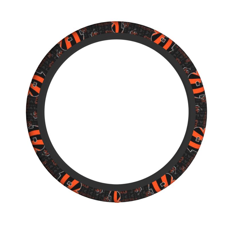 Cincinnati Bengals 3 Printed breathable elastic steering wheel anti slip cover