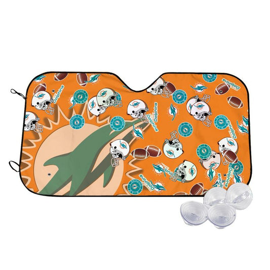 Miami Dolphins Print multiple sizes car windshield sunshade panel car windshield sunshade cover