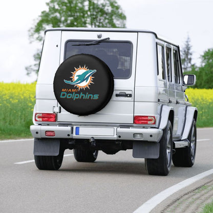 Miami Dolphins Car tire protective cover waterproof and dustproof tire cover