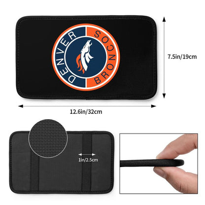 Denver Broncos print car armrest protective cover Car center console armrest pad