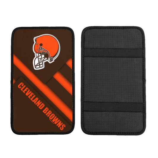 Cleveland Browns1 Printed car center armrest box pad anti slip pad