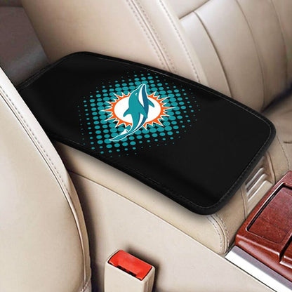 Miami Dolphins Printed car armrest box cushion armrest protective cover