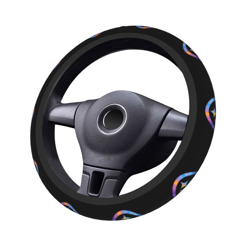 Pittsburgh Steelers 2 Printed elastic steering wheel cover anti slip breathable
