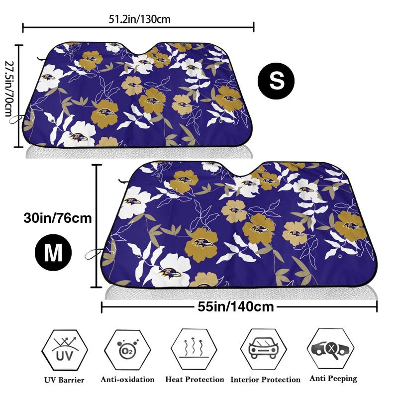 Baltimore Ravens Printed car windshield sunshade front windshield sunshade (multi size)