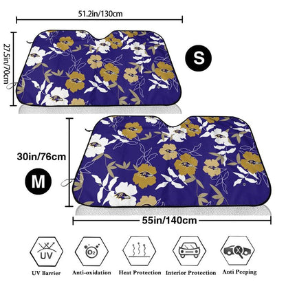 Baltimore Ravens Printed car windshield sunshade front windshield sunshade (multi size)
