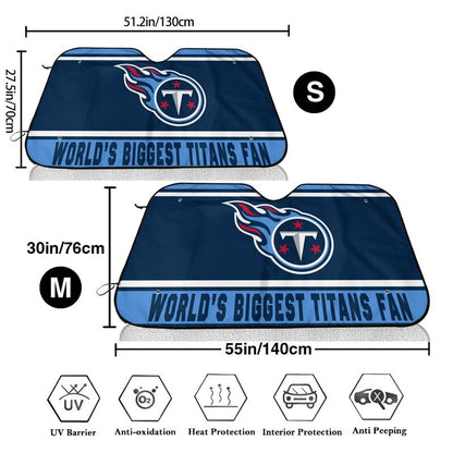 Tennessee Titans Printing is suitable for car front windshield sunshades Car windshield sunshades