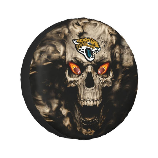 Jacksonville Jaguars print Skull print car tire cover tire dust cover